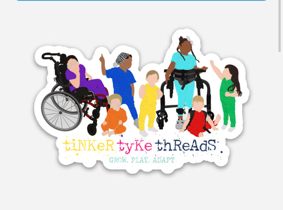 Tinker Tyke Threads Sticker